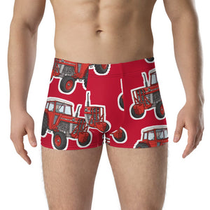 Furrow & Fields Boxer Briefs Massey Ferguson 188 Big Print Boxer Briefs – Red Quality Farmers Merch