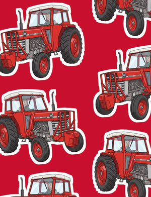Furrow & Fields Boxer Briefs Massey Ferguson 188 Big Print Boxer Briefs – Red Quality Farmers Merch