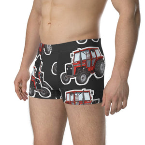 Furrow & Fields Boxer Briefs Massey Ferguson 240 Big Print Boxer Briefs – Charcoal Quality Farmers Merch