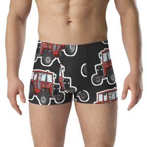 Furrow & Fields Boxer Briefs Massey Ferguson 240 Big Print Boxer Briefs – Charcoal Quality Farmers Merch