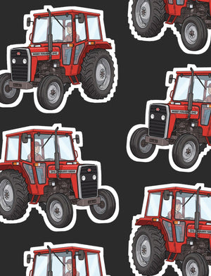 Furrow & Fields Boxer Briefs Massey Ferguson 240 Big Print Boxer Briefs – Charcoal Quality Farmers Merch