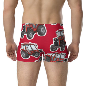 Furrow & Fields Boxer Briefs Massey Ferguson 240 Big Print Boxer Briefs – Red Quality Farmers Merch