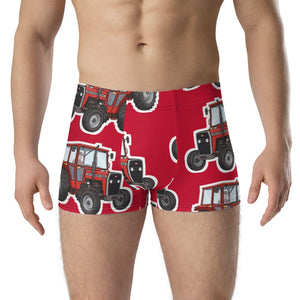 Furrow & Fields Boxer Briefs Massey Ferguson 240 Big Print Boxer Briefs – Red Quality Farmers Merch