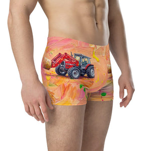 Furrow & Fields Boxer Briefs Massey Ferguson 3070 Autotronic Splash Art | Boxer Briefs Quality Farmers Merch