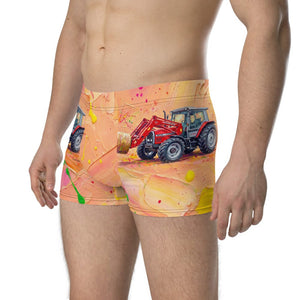 Furrow & Fields Boxer Briefs Massey Ferguson 3070 Autotronic Splash Art | Boxer Briefs Quality Farmers Merch