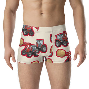 Furrow & Fields Boxer Briefs Massey Ferguson 3070 Big Print Boxer Briefs – Cream Quality Farmers Merch