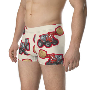 Furrow & Fields Boxer Briefs Massey Ferguson 3070 Big Print Boxer Briefs – Cream Quality Farmers Merch