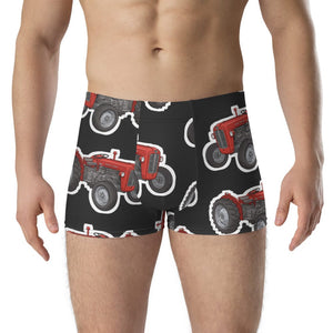 Furrow & Fields Boxer Briefs Massey Ferguson 35X Big Print Boxer Briefs – Charcoal Quality Farmers Merch
