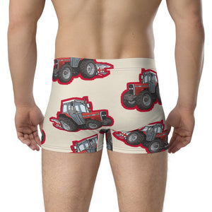 Furrow & Fields Boxer Briefs Massey Ferguson 375 Big Print Boxer Briefs – Cream Quality Farmers Merch