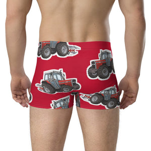 Furrow & Fields Boxer Briefs Massey Ferguson 375 Big Print Boxer Briefs – Red Quality Farmers Merch