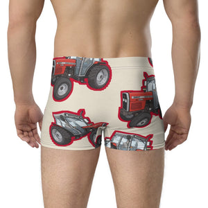 Furrow & Fields Boxer Briefs Massey Ferguson 390T Big Print Boxer Briefs – Cream Quality Farmers Merch