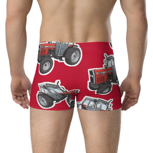 Furrow & Fields Boxer Briefs Massey Ferguson 390T Big Print Boxer Briefs – Red Quality Farmers Merch