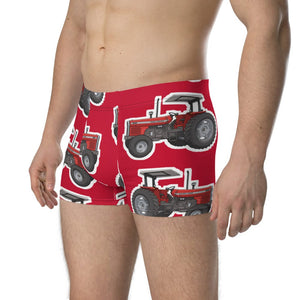 Furrow & Fields Boxer Briefs Massey Ferguson 399 Big Print Boxer Briefs – Red Quality Farmers Merch