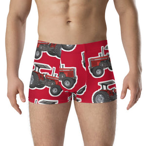 Furrow & Fields Boxer Briefs Massey Ferguson 399 Big Print Boxer Briefs – Red Quality Farmers Merch