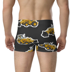 Furrow & Fields Boxer Briefs Massey Ferguson 50E Big Print Boxer Briefs – Charcoal Quality Farmers Merch
