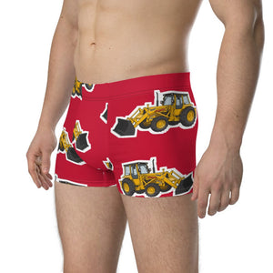 Furrow & Fields Boxer Briefs Massey Ferguson 50E Big Print Boxer Briefs – Red Quality Farmers Merch