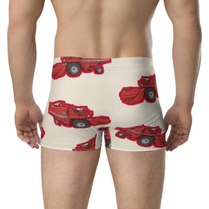 Furrow & Fields Boxer Briefs Massey Ferguson 520 Big Print Boxer Briefs – Cream Quality Farmers Merch