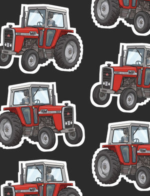Furrow & Fields Boxer Briefs Massey Ferguson 590 Big Print Boxer Briefs – Charcoal Quality Farmers Merch