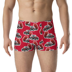 Furrow & Fields Boxer Briefs Massey Ferguson 6180 Boxer Briefs – Red Quality Farmers Merch