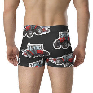 Furrow & Fields Boxer Briefs Massey Ferguson 6255 Big Print Boxer Briefs – Charcoal Quality Farmers Merch