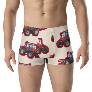 Furrow & Fields Boxer Briefs Massey Ferguson 6255 Big Print Boxer Briefs – Cream Quality Farmers Merch