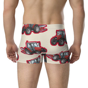 Furrow & Fields Boxer Briefs Massey Ferguson 6255 Big Print Boxer Briefs – Cream Quality Farmers Merch