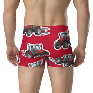 Furrow & Fields Boxer Briefs Massey Ferguson 6255 Big Print Boxer Briefs – Red Quality Farmers Merch