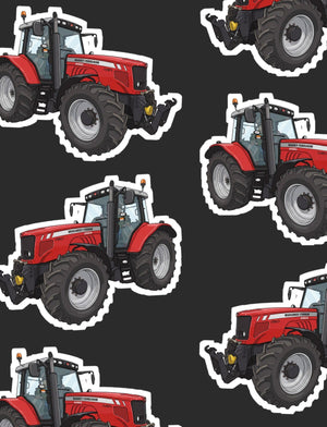 Furrow & Fields Boxer Briefs Massey Ferguson 6480 Big Print Boxer Briefs – Charcoal Quality Farmers Merch
