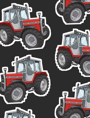 Furrow & Fields Boxer Briefs Massey Ferguson 690 Big Print Boxer Briefs – Charcoal Quality Farmers Merch