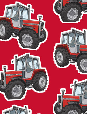 Furrow & Fields Boxer Briefs Massey Ferguson 690 Big Print Boxer Briefs – Red Quality Farmers Merch