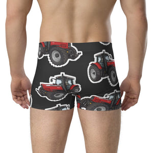 Furrow & Fields Boxer Briefs Massey Ferguson 7495 Big Print Boxer Briefs – Charcoal Quality Farmers Merch