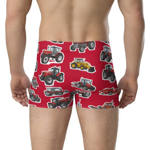 Furrow & Fields Boxer Briefs Massey Ferguson Tractors All-Over Print Boxer Briefs Quality Farmers Merch
