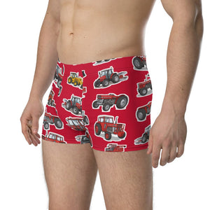 Furrow & Fields Boxer Briefs Massey Ferguson Tractors All-Over Print Boxer Briefs Quality Farmers Merch