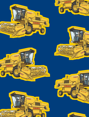 Furrow & Fields Boxer Briefs New Holland 8070 Big Print Boxer Briefs – Blue Quality Farmers Merch