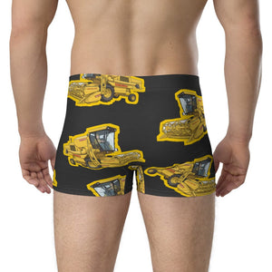 Furrow & Fields Boxer Briefs New Holland 8070 Big Print Boxer Briefs – Charcoal Quality Farmers Merch