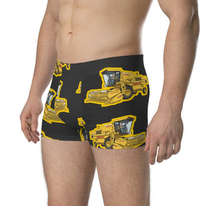 Furrow & Fields Boxer Briefs New Holland 8070 Big Print Boxer Briefs – Charcoal Quality Farmers Merch