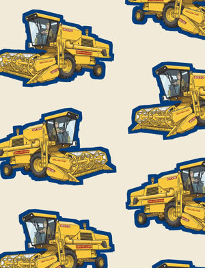 Furrow & Fields Boxer Briefs New Holland 8070 Big Print Boxer Briefs – Cream Quality Farmers Merch