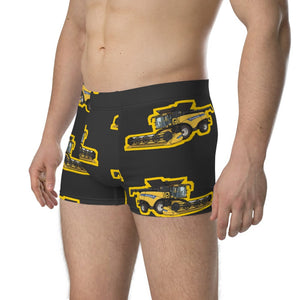 Furrow & Fields Boxer Briefs New Holland CR9.90 Big Print Boxer Briefs – Charcoal Quality Farmers Merch