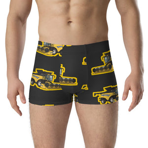 Furrow & Fields Boxer Briefs New Holland CR9.90 Big Print Boxer Briefs – Charcoal Quality Farmers Merch