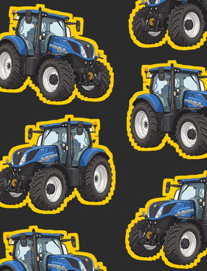 Furrow & Fields Boxer Briefs New Holland T7.225 Big Print Boxer Briefs – Charcoal Quality Farmers Merch