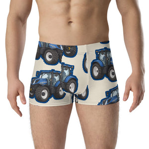 Furrow & Fields Boxer Briefs New Holland T7.225 Big Print Boxer Briefs – Cream Quality Farmers Merch