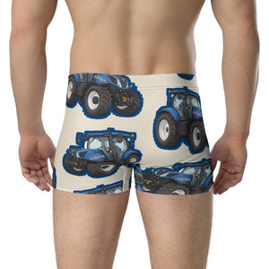 Furrow & Fields Boxer Briefs New Holland T7.225 Big Print Boxer Briefs – Cream Quality Farmers Merch