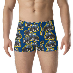 Furrow & Fields Boxer Briefs New Holland T7.225 Boxer Briefs – Blue Quality Farmers Merch