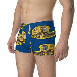 Furrow & Fields Boxer Briefs New Holland TR 89 Big Print Boxer Briefs – Blue Quality Farmers Merch