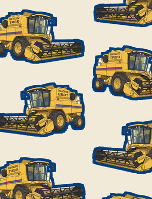 Furrow & Fields Boxer Briefs New Holland TR 89 Big Print Boxer Briefs – Cream Quality Farmers Merch