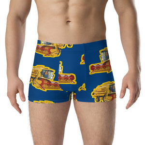 Furrow & Fields Boxer Briefs New Holland TX66 Big Print Boxer Briefs – Blue Quality Farmers Merch