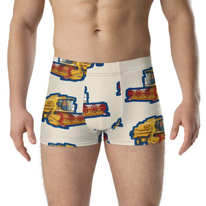 Furrow & Fields Boxer Briefs New Holland TX66 Big Print Boxer Briefs – Cream Quality Farmers Merch