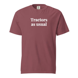 Furrow & Fields Brick / S Tractors as Usual | Unisex Premium T-shirt Quality Farmers Merch