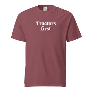 Furrow & Fields Brick / S Tractors First | Unisex Premium T-shirt Quality Farmers Merch