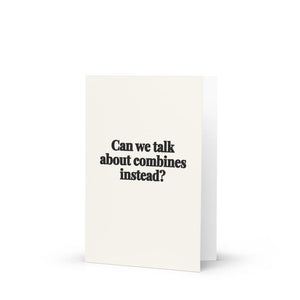 Furrow & Fields Can We Talk About Combines Instead? | Greeting Card Quality Farmers Merch